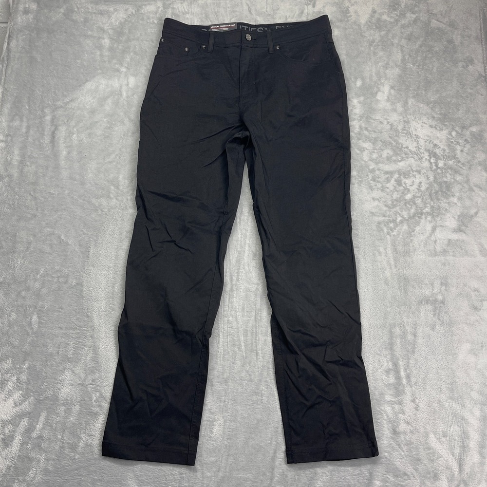 NWT Gerry Venture Commuter Pants Men 34x32 (34x30) Black Crosswise Stretch Comfy